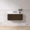 Badmeubelset Eleganza 100 Solid Surface Dark Walnut zonder spiegel