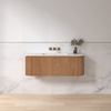 Badmeubelset Eleganza 120 Solid Surface Acacia zonder spiegel