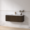 Badmeubelset Eleganza 120 Keramiek Dark Walnut zonder spiegel
