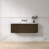 Badmeubelset Eleganza 120 Keramiek Dark Walnut zonder spiegel