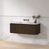 Badmeubelset Eleganza 120 Keramiek Dark Walnut zonder spiegel