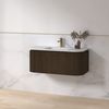 Badmeubelset Eleganza 100 Keramiek Dark Walnut zonder spiegel