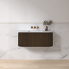 Badmeubelset Eleganza 100 Keramiek Dark Walnut zonder spiegel