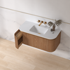 Badmeubelset Eleganza 100 Keramiek Acacia zonder spiegel