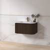 Badmeubelset Eleganza 80 Keramiek Dark Walnut zonder spiegel