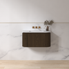 Badmeubelset Eleganza 80 Keramiek Dark Walnut zonder spiegel