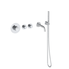 Badset inbouw Chroom