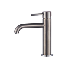 Wastafelmengkraan Slimline rond Gun Metal