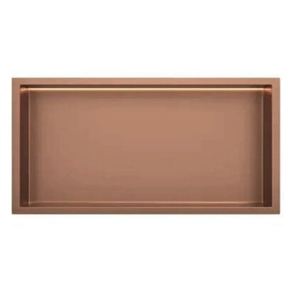 Inbouw wandnis Brons 30x60x7 cm met LED verlichting