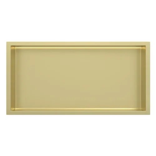 Inbouw-wandnis Goud Geborsteld 30x60x7 cm met LED verlichting