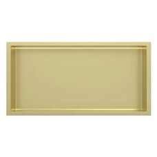 Inbouw wandnis Goud Geborsteld 30x60x7 cm met LED verlichting