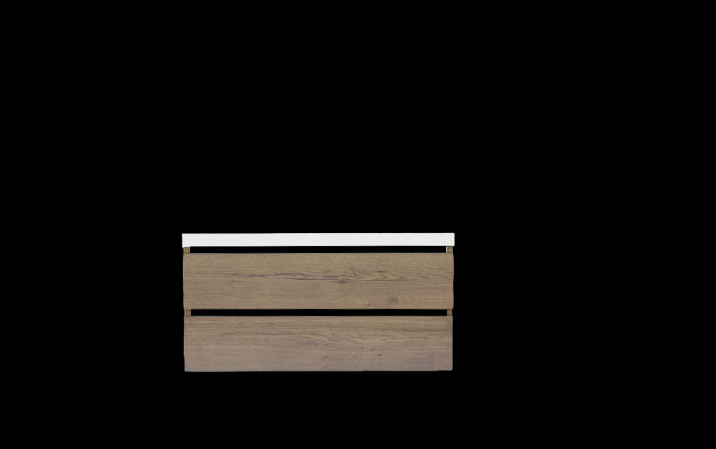 Trendline Basic onderkast met greeplijst Mat Zwart 140