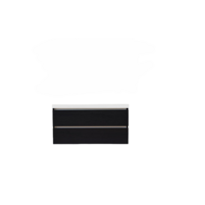 Trendline basic onderkast met greeplijst aluminium 140 Black Oak