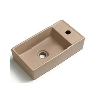 Fontein Keramiek Mat Zand Beige (niet vrij hangbaar)