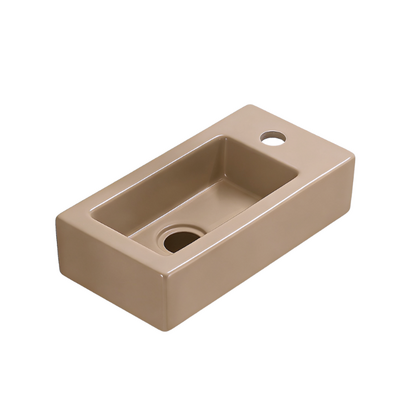 Fontein Keramiek Mat Zand Beige Qubic Mini