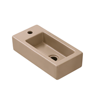 Fontein Keramiek Mat Zand Beige Qubic Mini