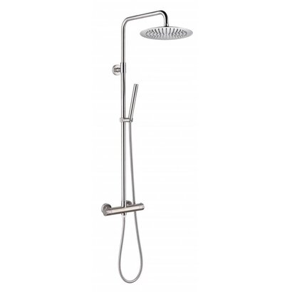 Doucheset thermostatisch (in hoogte verstelbaar) RVS douchekop 30 cm