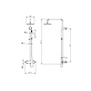 Doucheset thermostatisch (in hoogte verstelbaar) RVS douchekop 30 cm