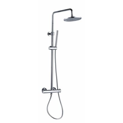 Doucheset thermostatisch (in hoogte verstelbaar) Chroom douchekop 25 cm