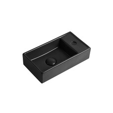 Fontein Keramiek Mat Zwart (niet vrij hangbaar)