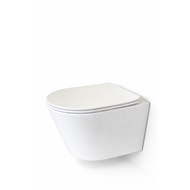 Wandcloset turbo flush standaard met toiletzitting softclose en quickrelease
