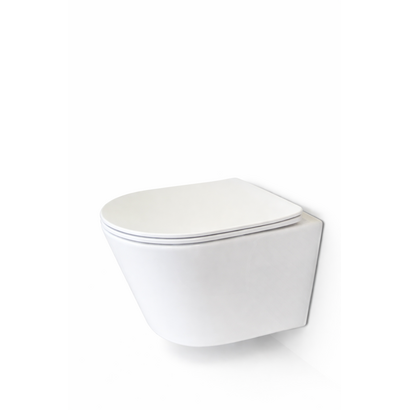 Wandcloset turbo flush standaard met toiletzitting softclose en quickrelease