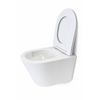 Wandcloset turbo flush standaard met toiletzitting softclose en quickrelease