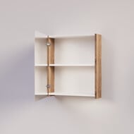 Trendline basic spiegelkast dubbel gespiegeld 60 Tabak Oak