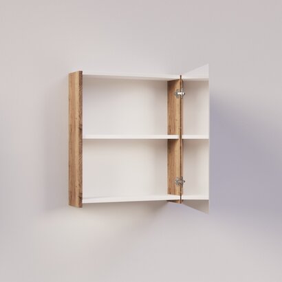 Trendline basic spiegelkast dubbel gespiegeld 60 Tabak Oak