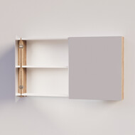 Trendline basic spiegelkast dubbel gespiegeld zonder verlichting 120 Tabak Oak