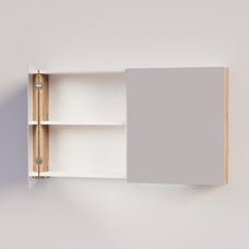 Trendline basic spiegelkast dubbel gespiegeld 120 Tabak Oak