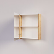 Trendline basic spiegelkast dubbel gespiegeld zonder verlichting 60 Natural Oak