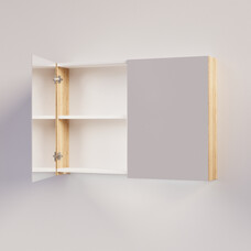 Trendline basic spiegelkast dubbel gespiegeld zonder verlichting 100 Natural Oak