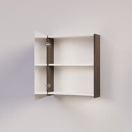 Trendline basic spiegelkast dubbel gespiegeld 60 Brown Oak