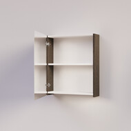 Trendline basic spiegelkast dubbel gespiegeld zonder verlichting 60 Brown Oak