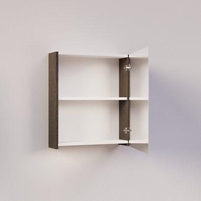 Trendline basic spiegelkast dubbel gespiegeld 60 Brown Oak