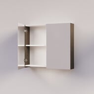 Trendline basic spiegelkast dubbel gespiegeld 80 Brown Oak
