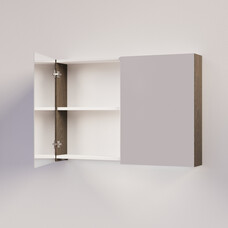 Trendline basic spiegelkast dubbel gespiegeld zonder verlichting 100 Brown Oak