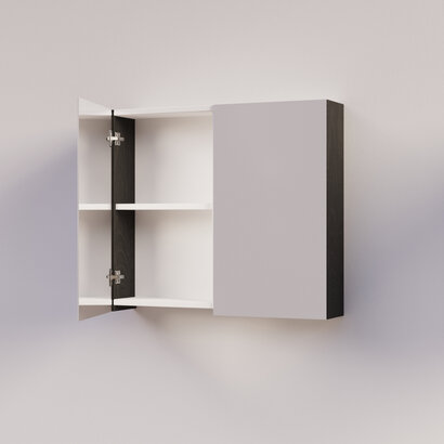 Trendline basic spiegelkast dubbel gespiegeld 80 Black Oak