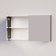 Trendline basic spiegelkast dubbel gespiegeld 120 Black Oak