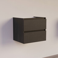 Trendline basic onderkast met greeplijst Mat Zwart 60 Black Oak