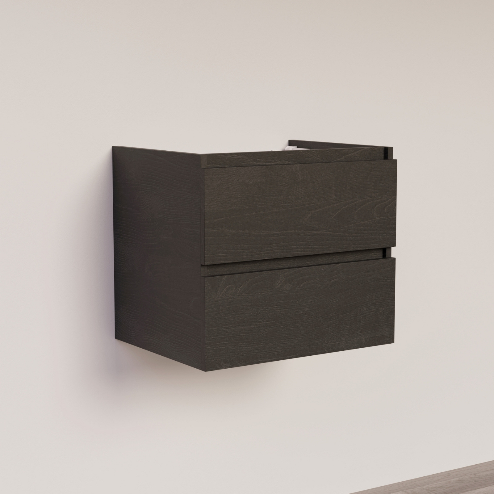 Trendline basic onderkast met greeplijst in korpus kleur 60 Black Oak