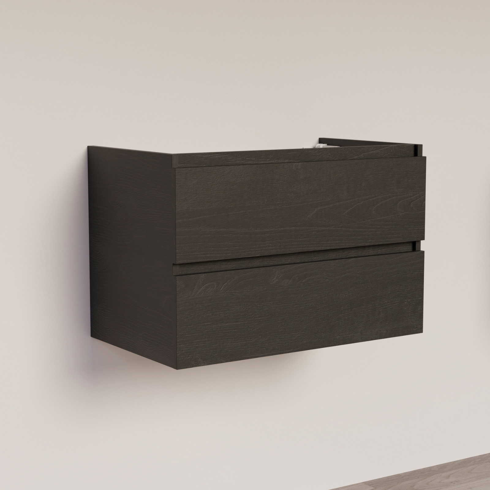 Trendline basic onderkast met greeplijst in korpus kleur 80 Black Oak