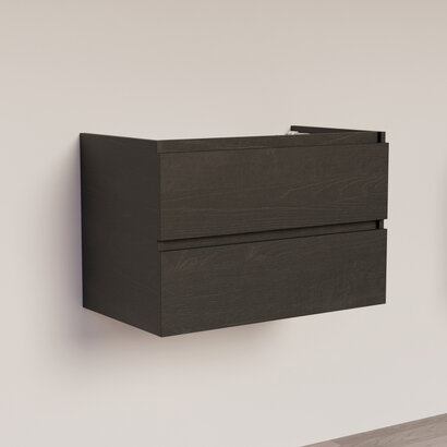 Trendline basic onderkast met greeplijst in korpus kleur 80 Black Oak