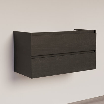 Trendline basic onderkast met greeplijst in korpus kleur 100 Black Oak