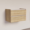 Trendline basic onderkast met greeplijst aluminium 80 Natural Oak
