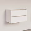 Trendline basic onderkast met greeplijst aluminium 80 Hoogglans Wit