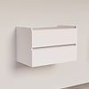 Trendline basic onderkast met greeplijst aluminium 80 Mat Wit