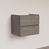 Trendline basic onderkast met greeplijst in korpus kleur 60 Silver Oak