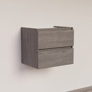 Trendline basic onderkast met greeplijst in korpus kleur 60 Silver Oak